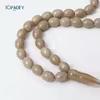مسبحة أكريليك 45 حبة بشرابة وثمانية ألوان — B3-45E1 — رمادي بني فاتح — B3-45E1 K32