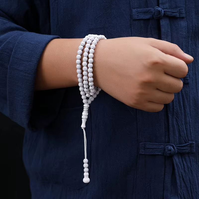 مسبحة أكريليك مخططة 99 حبة 7 مم — A113-99C2-5 — صورة تفصيلية 8