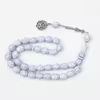 مسبحة أكريليك 33 حبة بعروق لونية وتعليقة دائرية — C1-33G1H — C1-33G1H-N1
