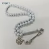 مسبحة راتنج وأكريليك 51 حبة بستة ألوان — SA3-51G1-2 — White