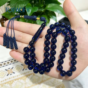 مسبحة راتنج 45 حبة 10 مم بنهاية منسوجة — SA3-45G1-E15-1 — صورة المنتج 2