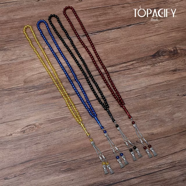 مسبحة بخيارات متعددة وسلاسل طرفية فضية اللون – H42-45F-2-1 — صورة تفصيلية 4