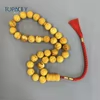 مسبحة 33 حبة بخرز مزخرف وحبل أحمر — SA9-33E32-J4 — حبل وشرابة باللون الأحمر — Red